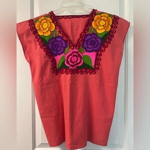 Mexican Blouse Handmade M/L